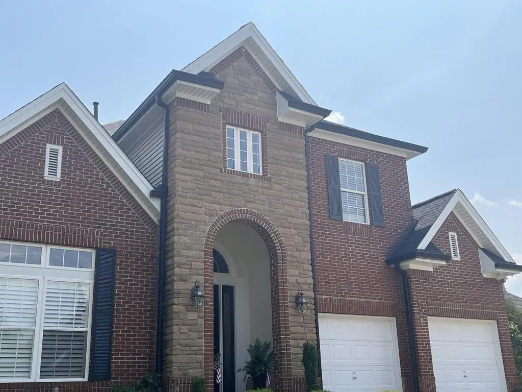 Gutter installation project finished